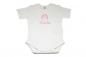 Preview: Babybody mit Name Regenbogen
