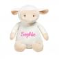 Preview: Kuscheltier mit Name bestickt Lamm