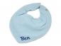 Preview: Baby Halstuch Dreieckstuch mit Namen hellblau