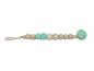 Preview: Schnullerkette Holzperlen pur mint