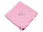 Preview: Mulltuch mit Namen bestickt rosa
