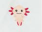 Preview: Mulltuch Spucktuch mit Namen Axolotl - verschiedene Farben
