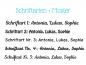 Preview: Schriftarten