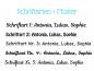 Preview: Schriftarten