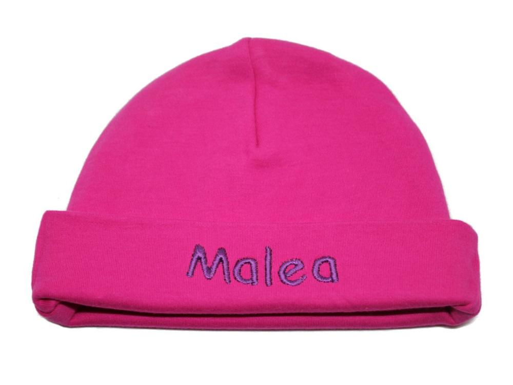 Babymütze mit Namen pink