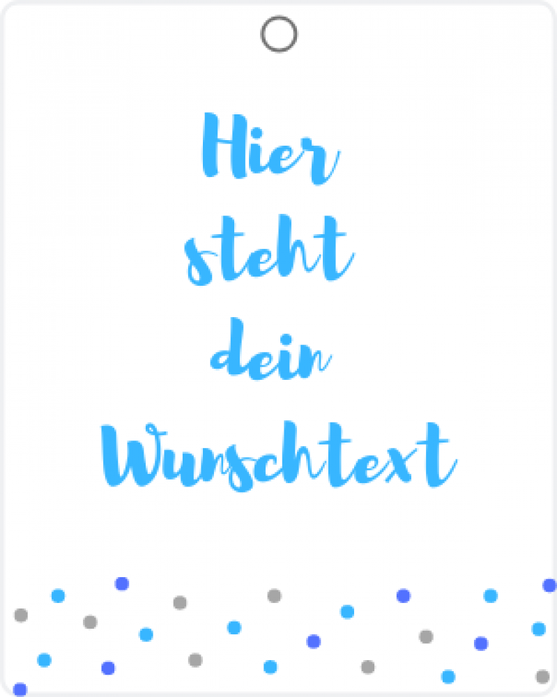 Geschenknachricht Windeltorte blau