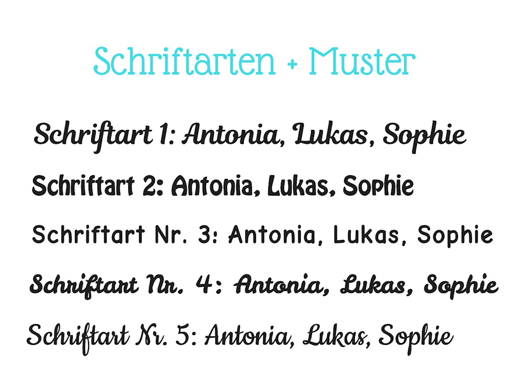 Schriftarten