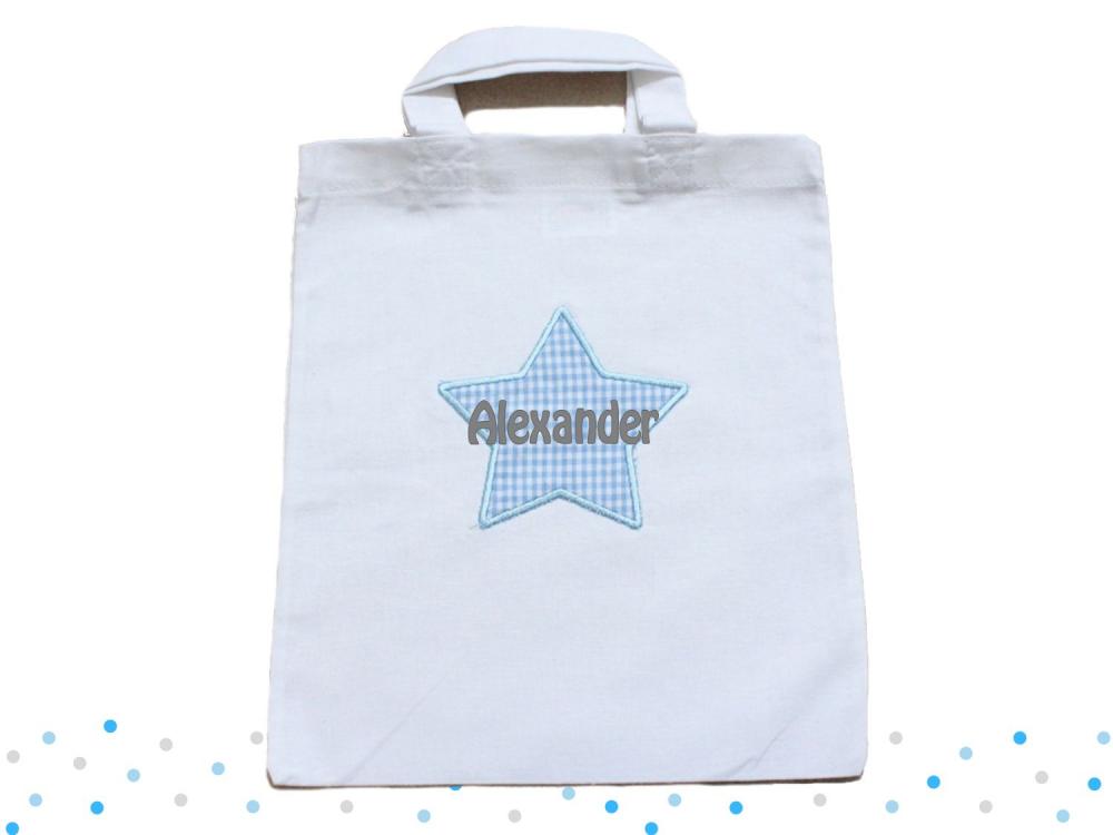 Freundebuchtasche hellblau